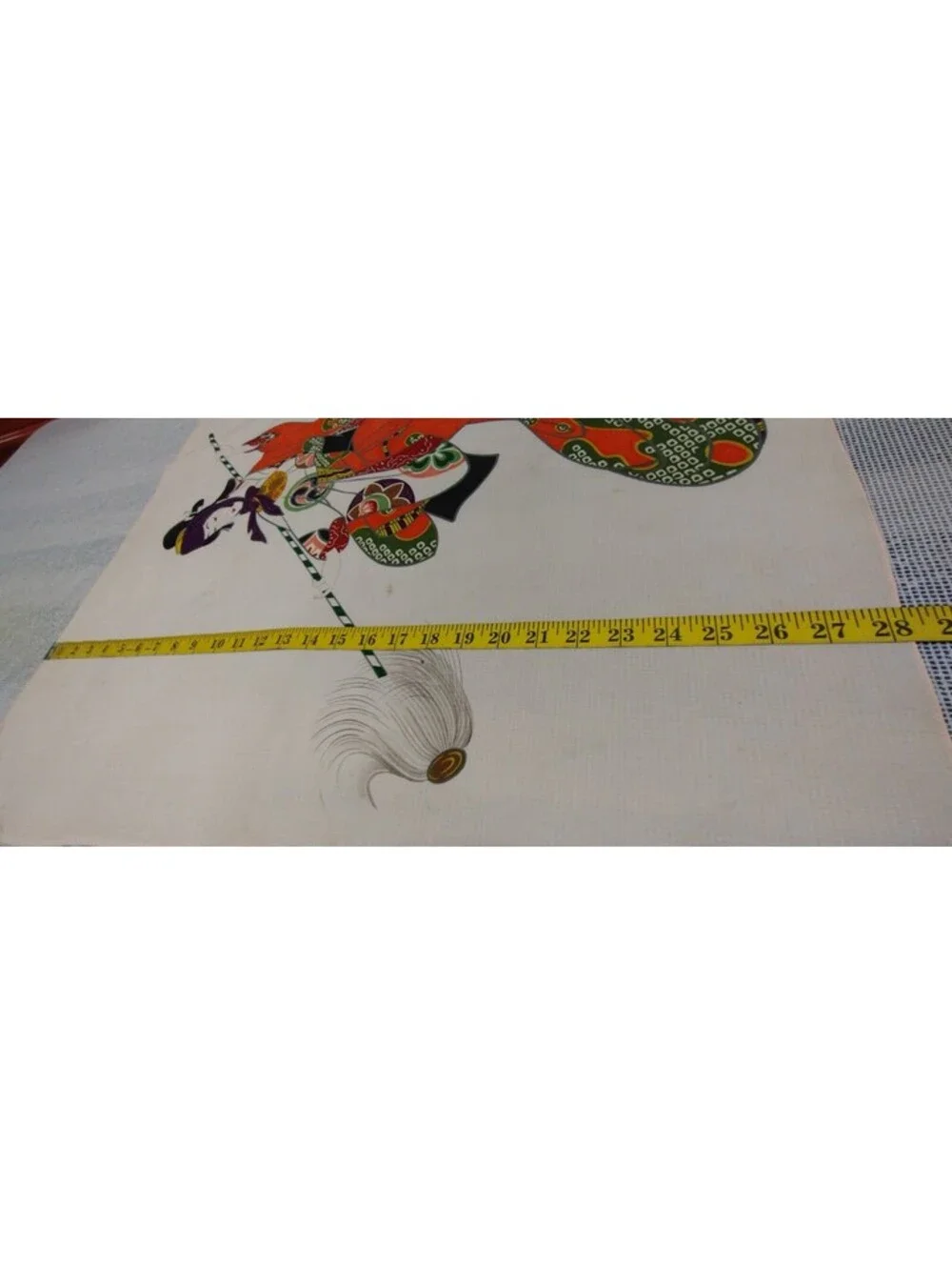 Geisha 1950s Towel Panel NEW DEADSTOCK 50s Asian Japan CHINA? BEAUTIFUL COLORS